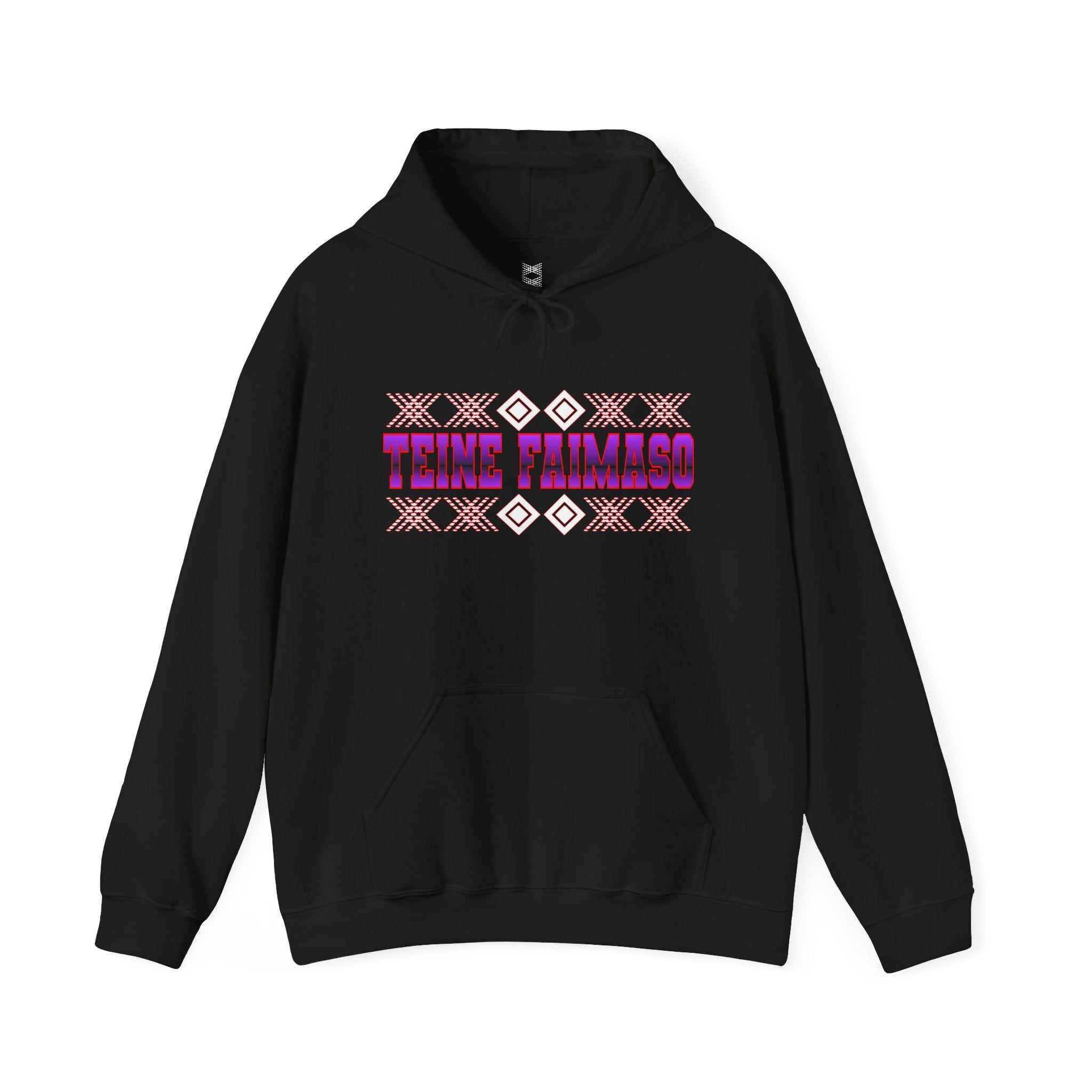 Hoodie — Teine Taimako Tribal Pattern Pullover