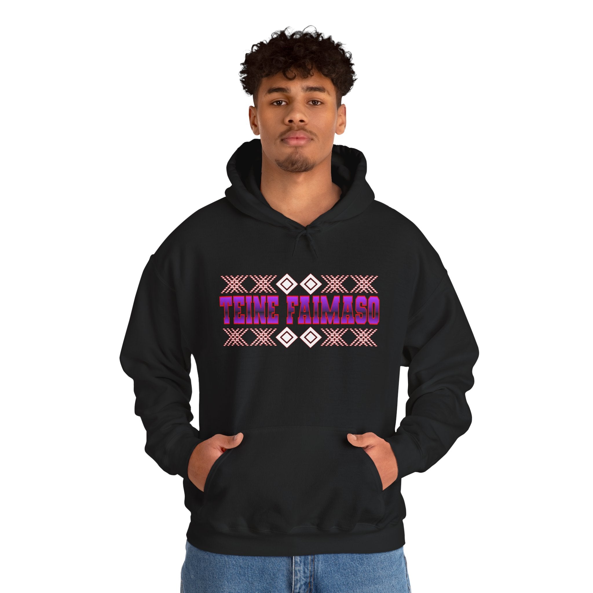 Hoodie — Teine Taimako Tribal Pattern Pullover