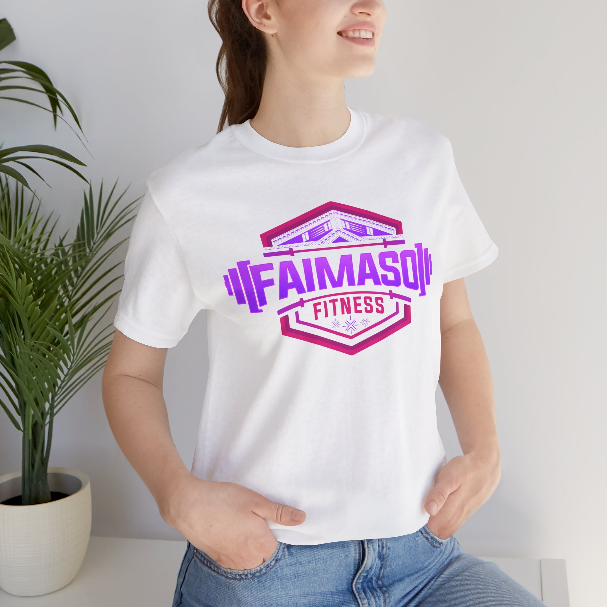 Fitness Logo T-Shirt — "FAIMASO Fitness" Gym Tee