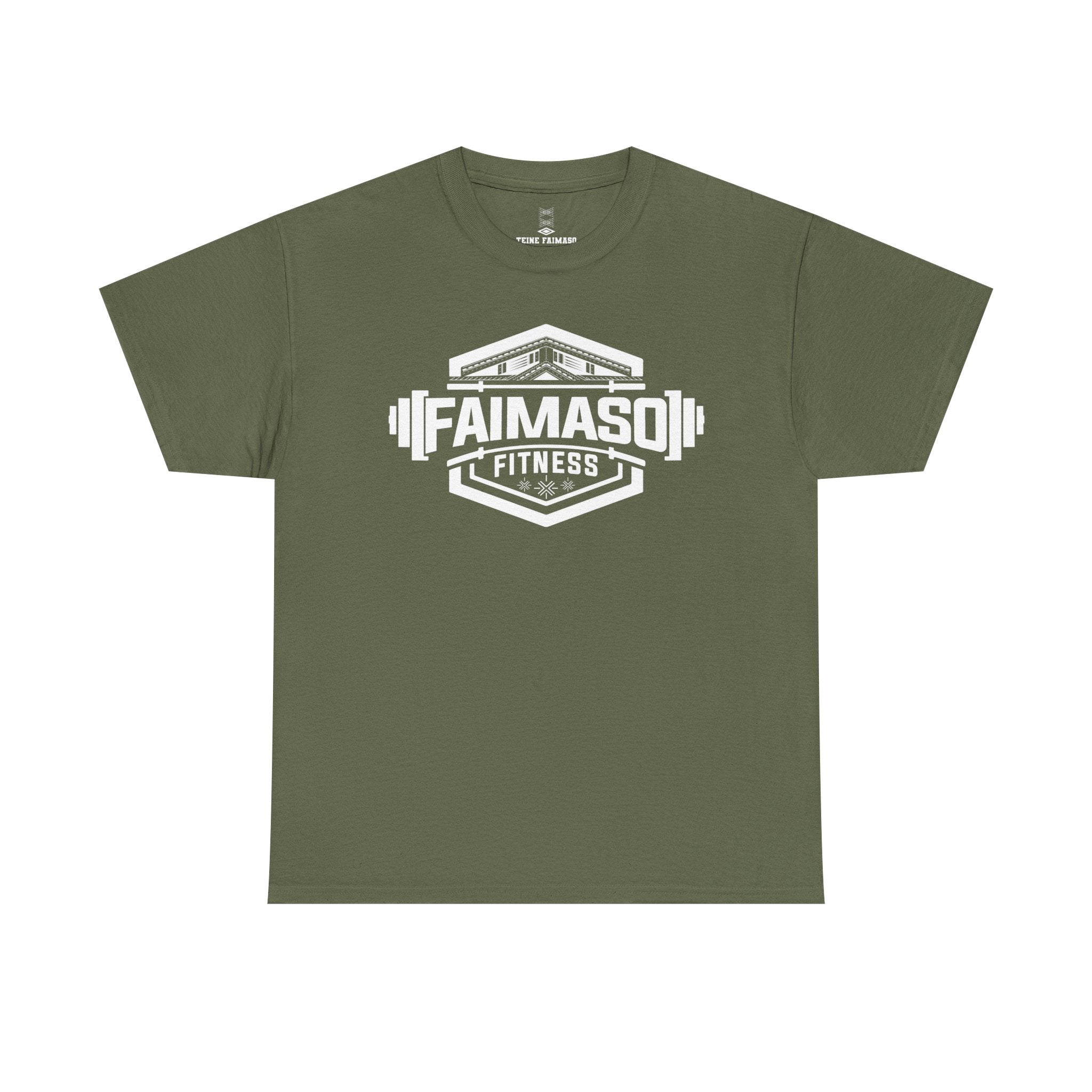 Faimason Fitness T‑Shirt — Vintage Barbell Gym Logo Tee