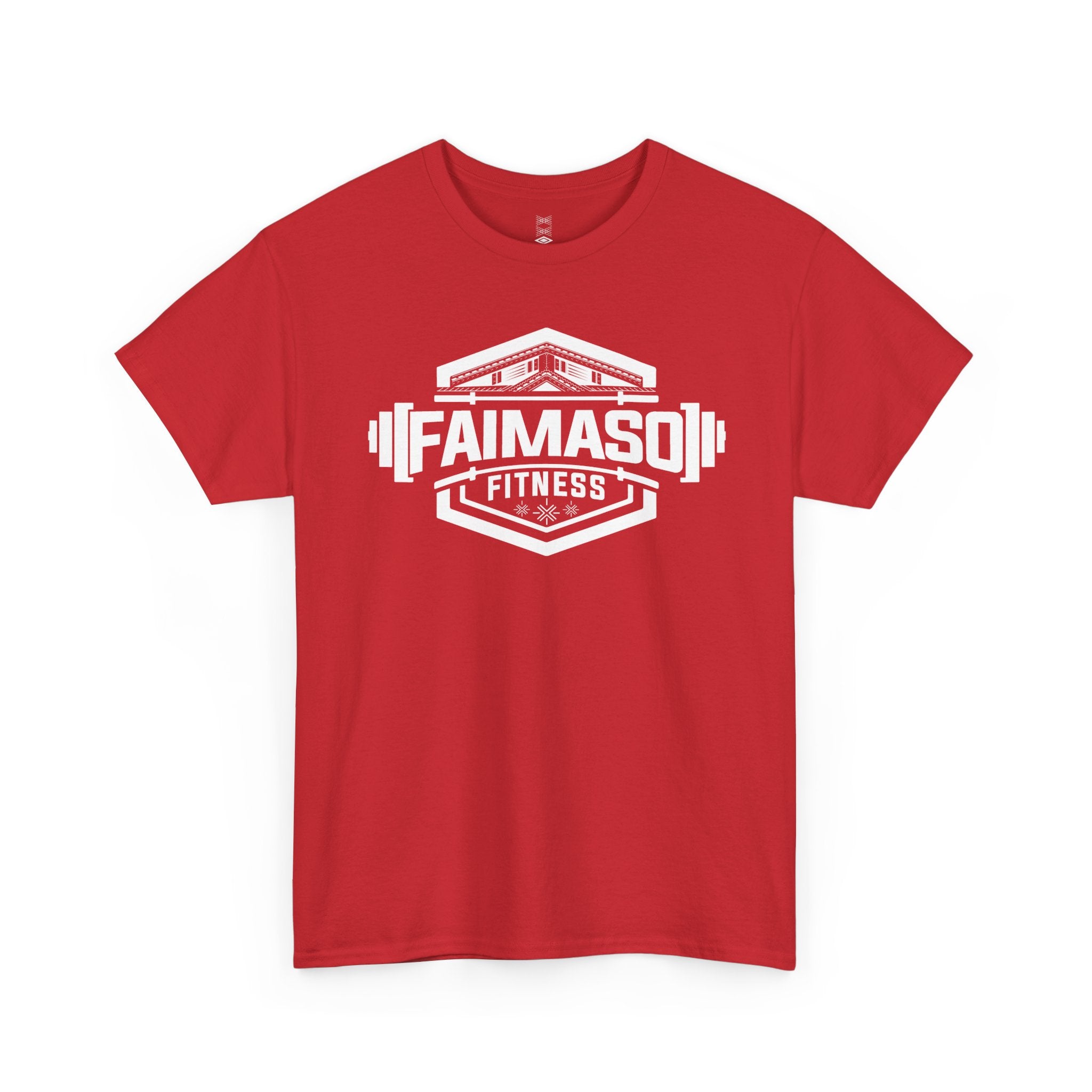Faimason Fitness T‑Shirt — Vintage Barbell Gym Logo Tee