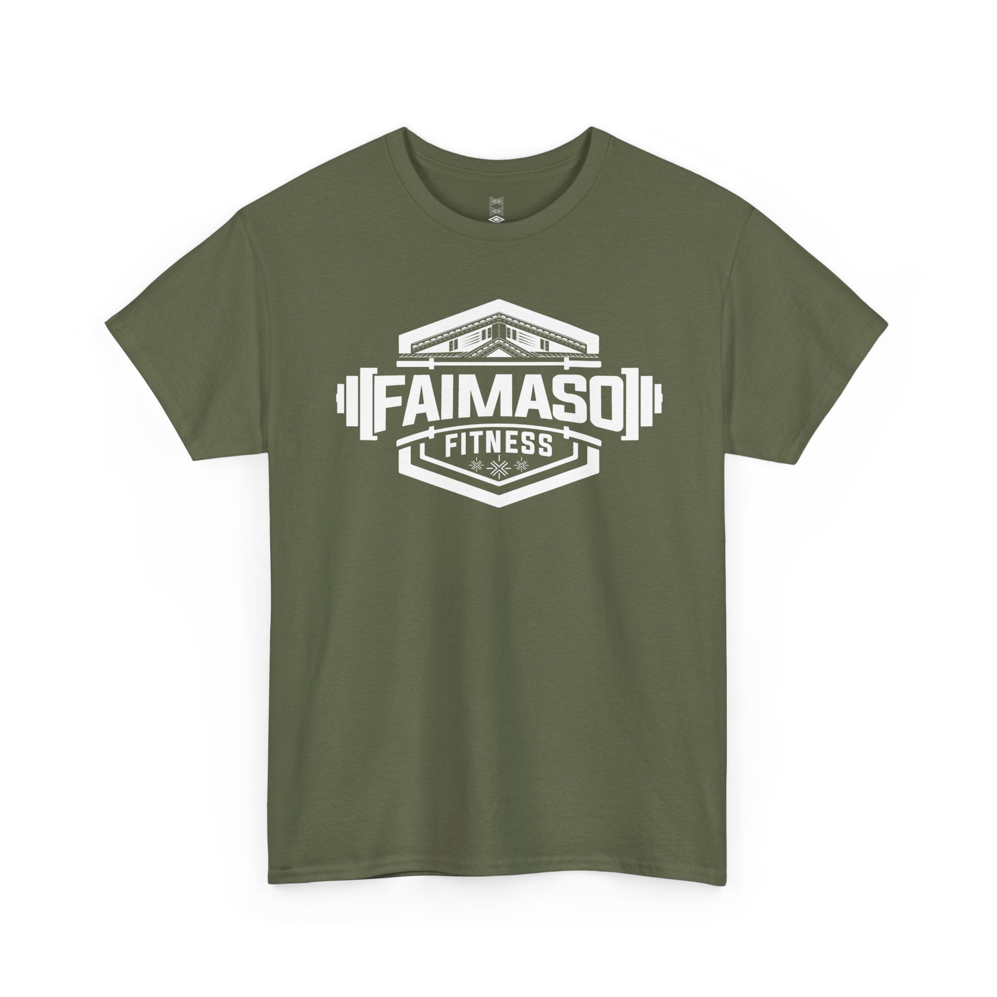 Faimason Fitness T‑Shirt — Vintage Barbell Gym Logo Tee
